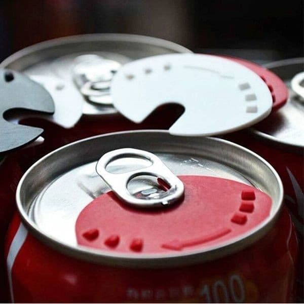 Japanese plastic can fresh-keeping lid food-grade dust-proof lid sealed Coke bottle leak-proof lid can sealing lid