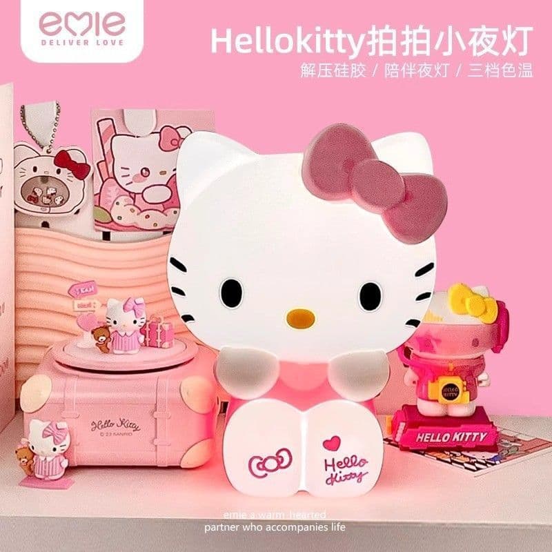 [HolleKT Cat Colorful Tap Light] Bedside Night Light for Bedroom Atmosphere, Birthday Gift for Friends and Besties