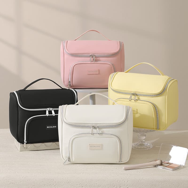 Feifan's new simple order multi-compartment portable storage bag partitioned travel cosmetic bag large capacity cosmetic storage bag