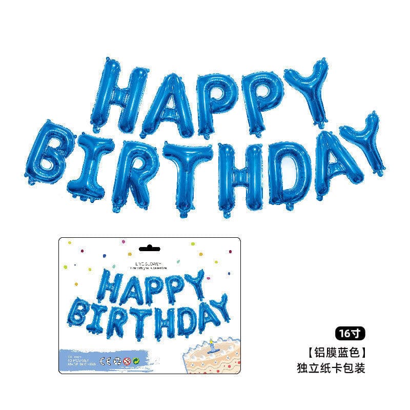 16-inch Happy Birthday Alphabet Balloons for Birthday Party Decoration for Boys, Girls, and Kids
