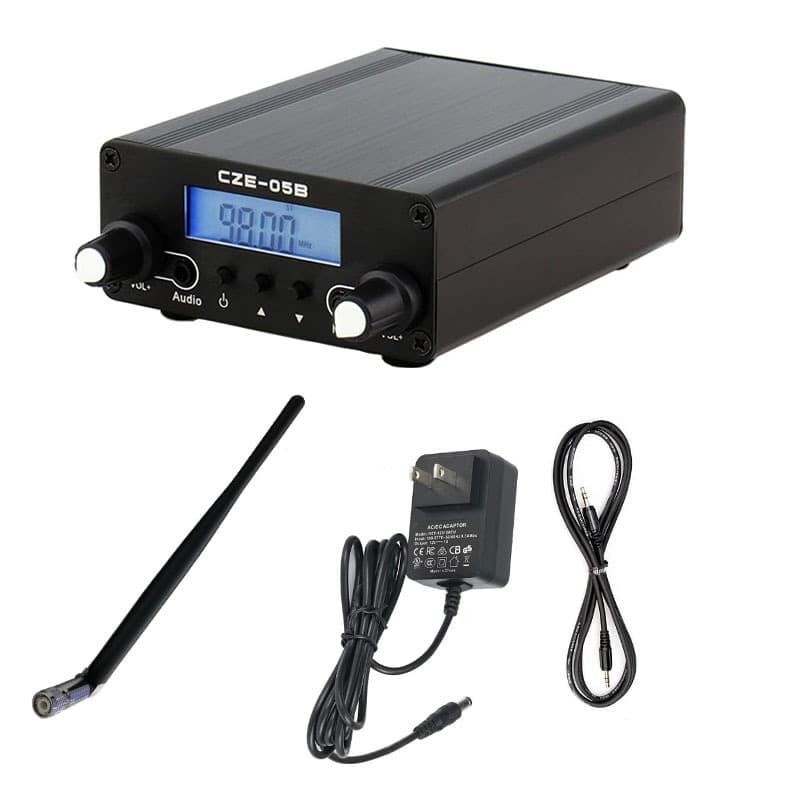 Manufacturer Direct Supply CZE-05B 500m Range 0.5W Stereo FM Transmitter/Transmitter Full Set