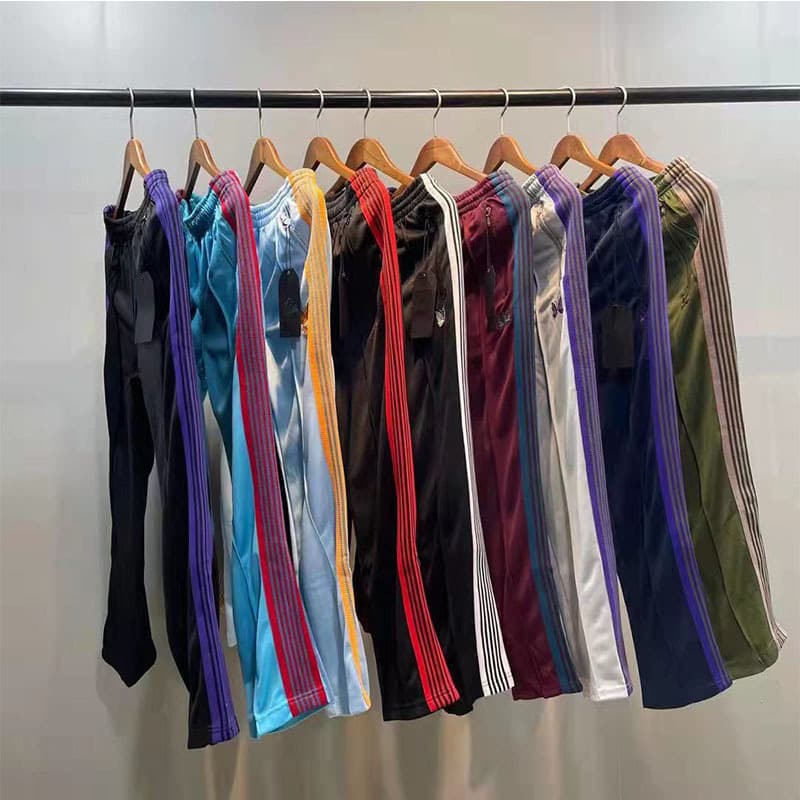 Vintage Side-Sewn Men's Women's Casual Loose-Fit Straight-Leg School Pants Sport Trousers With Needles Track Butterfly Pants