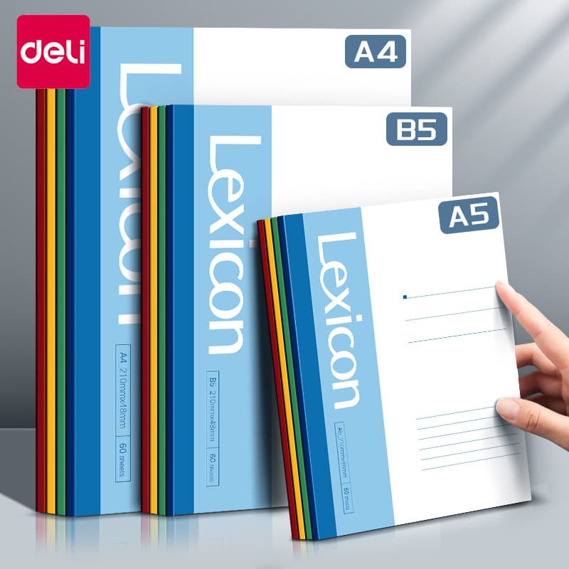 Deli A5 notebook wholesale large A4 soft copy thick B5 simple business office student soft surface copy