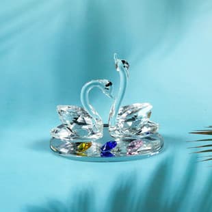 Supply Crystal Colorful Swan Car Interior Festival Souvenir Desktop Decoration Graduation Gift Wedding Supplies