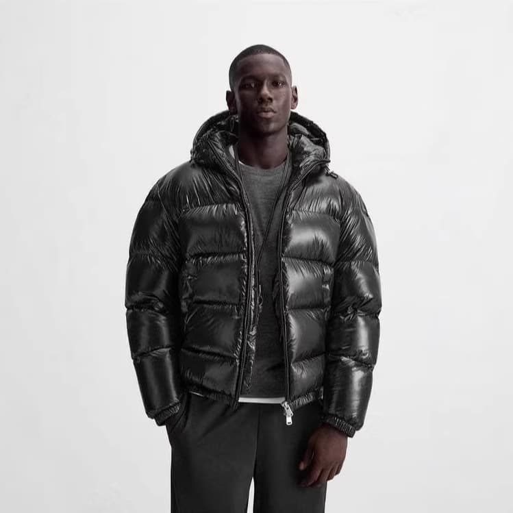 Cross-border foreign trade European and American spot winter men's hooded cotton-padded jackets warm jackets cotton-padded jackets men's clothing