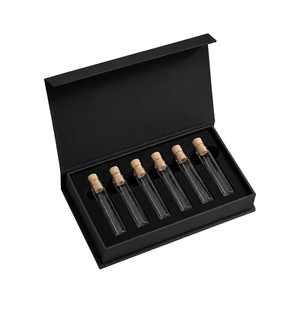 Customized luxury book-shaped cardboard packaging box Glossy coated matte black magnetic gift box Recycled materials