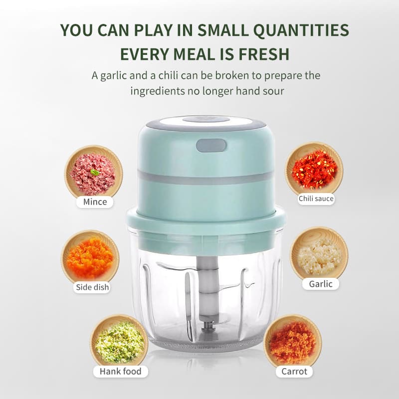 Mini Electric Garlic Masher Blade Head Data Cable Store Product Accessory, Contact Customer Service for Corresponding Model