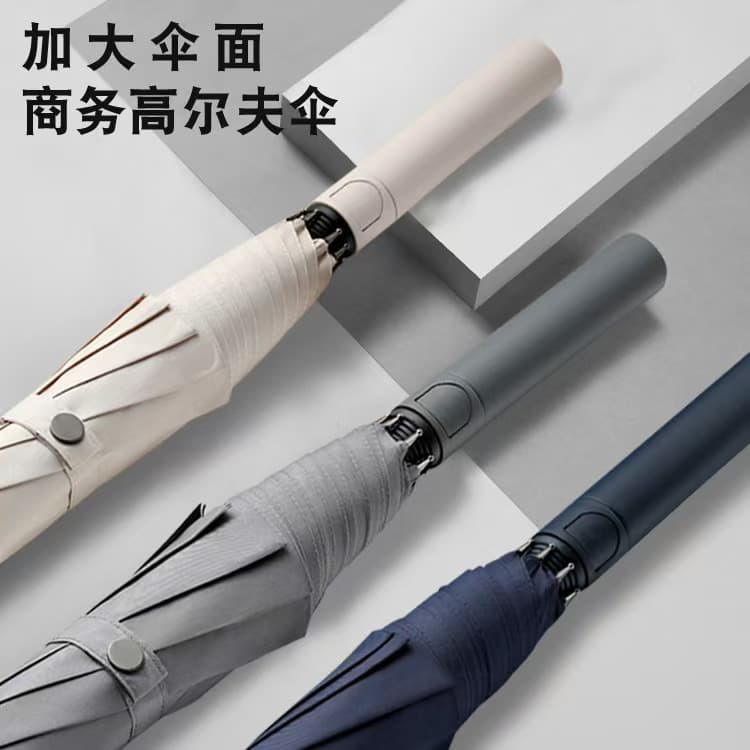 Custom Large Long Handle All-Weather Straight Rod Golf Umbrella Business Advertising Gift Umbrella with LOGO Printing Customization