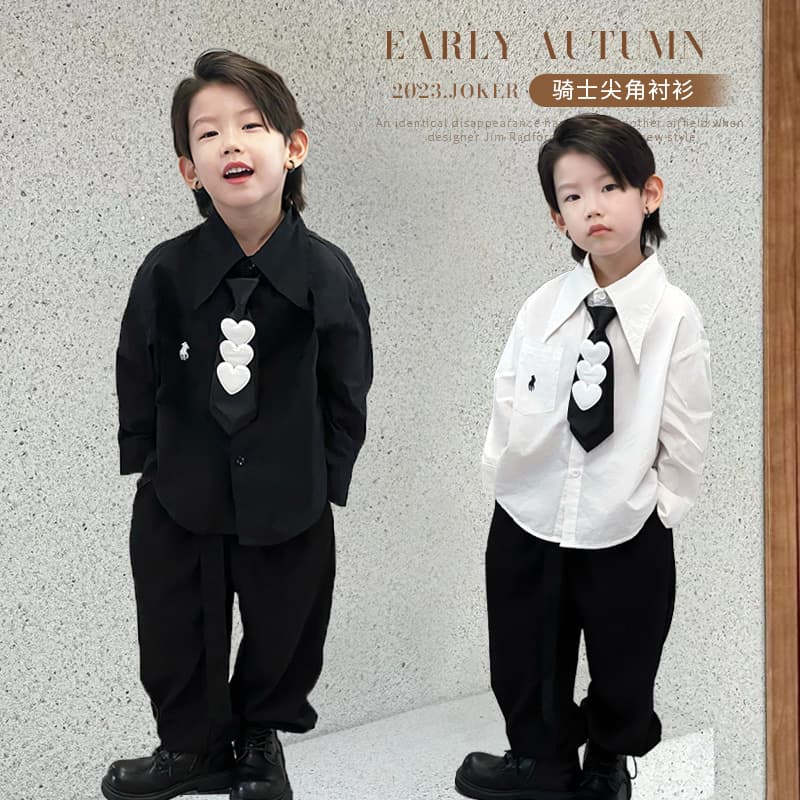 2023 Autumn New Style Children's Versatile Shirt, Korean Style, Boys and Girls Long-Sleeved Cotton Shirt, Factory Direct Shipping, TikTok Supply