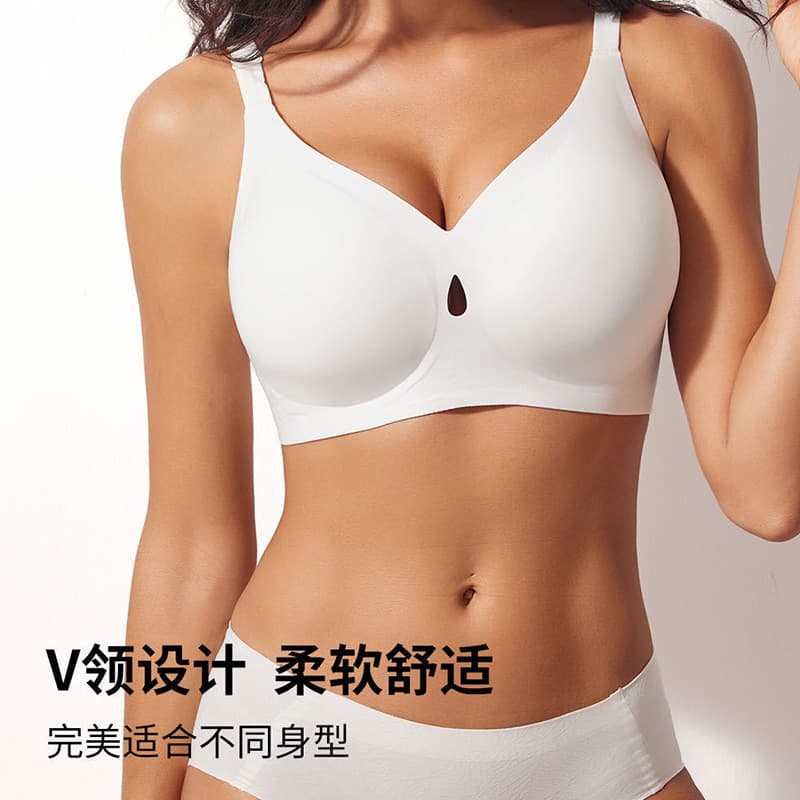 Cross-border Europe and America Comfort Bra Push Up Seamless Bra Uplift Plus Size Women's Anti-Sagging Wire Free Bra