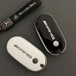 For Mercedes-Benz Remote Key Shell 22 Model New C260L Replacement Rear Cover Modification AMG Piano Gloss Black White