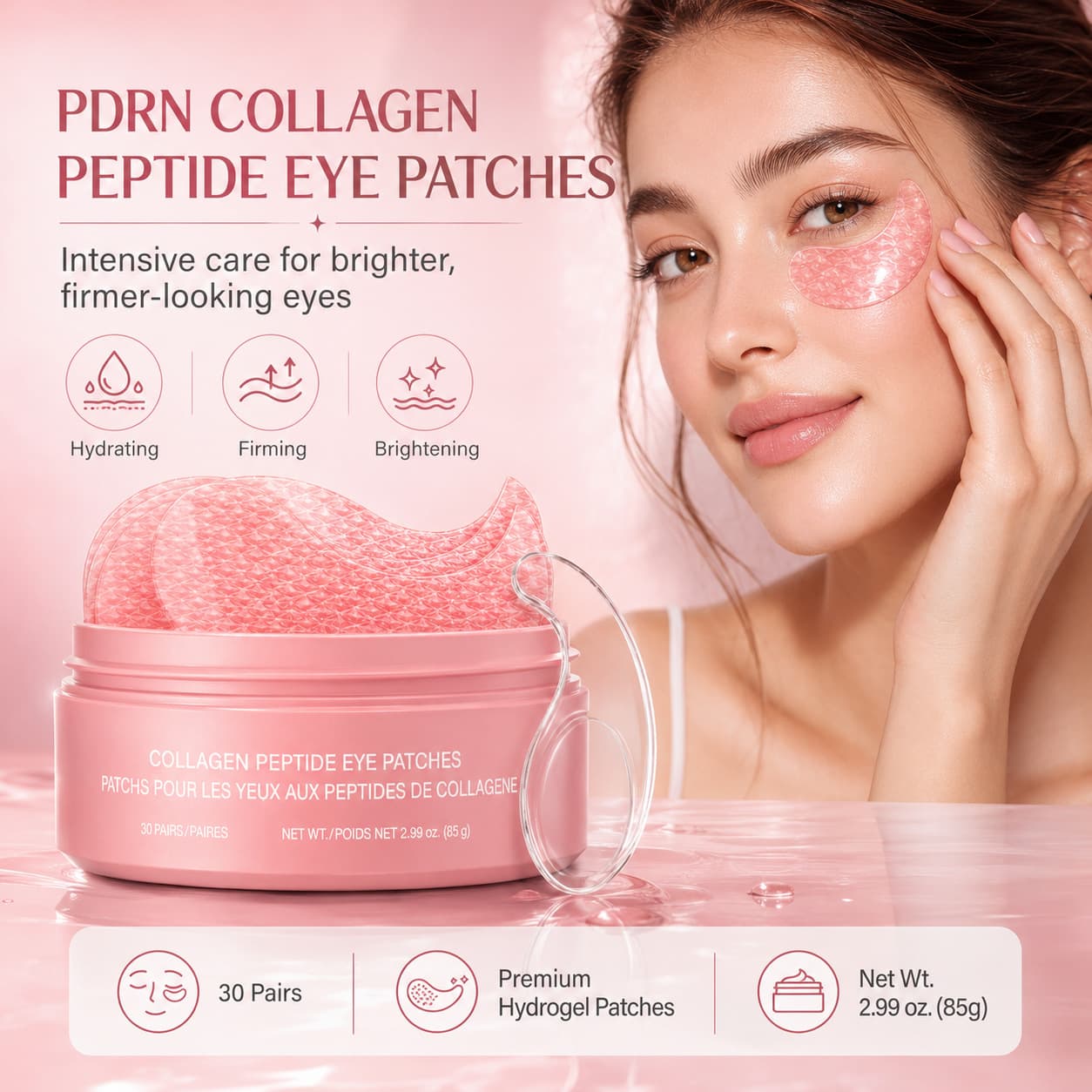 Cross-border Collagen Peptide Eye Patches Collagen Peptide Eye Mask Firming and Reducing Fine Lines