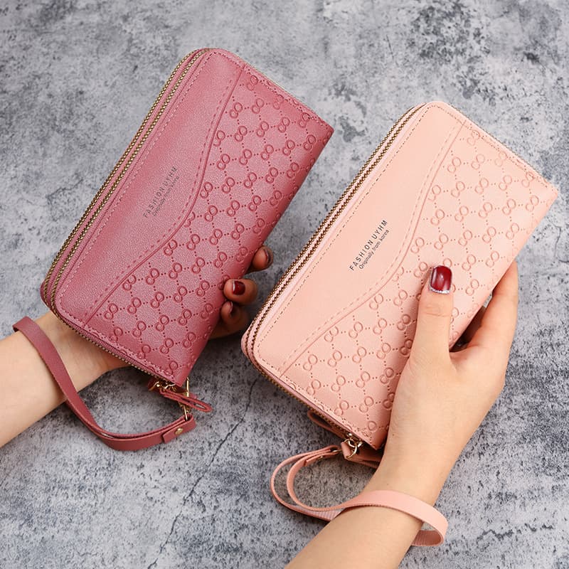 Long Zipper Women's Wallet Large Capacity Coin Purse Multi-Function Mobile Phone Bag Simple Multi-Card Slot Card Holder