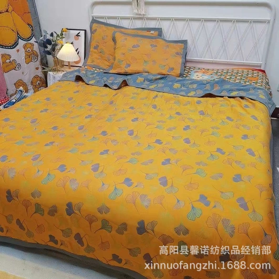Wholesale new product combed cotton fine gauze towel blanket soybean fiber cover blanket spring/summer single/double bed autumn/winter leisure blanket