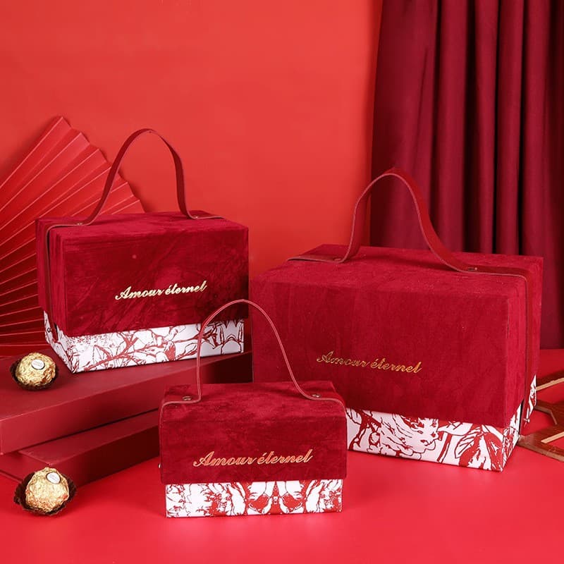 Premium Velvet Gift Box Set for Wedding Favors, Party Return Gifts, Candy Boxes, and New Year Gift Packaging