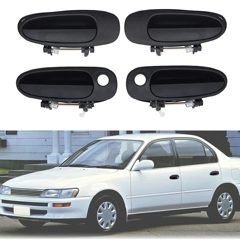 4pcs Front and Rear Car Door Outer Handles for 1993-1997 Toyota Corolla 69220-12170
