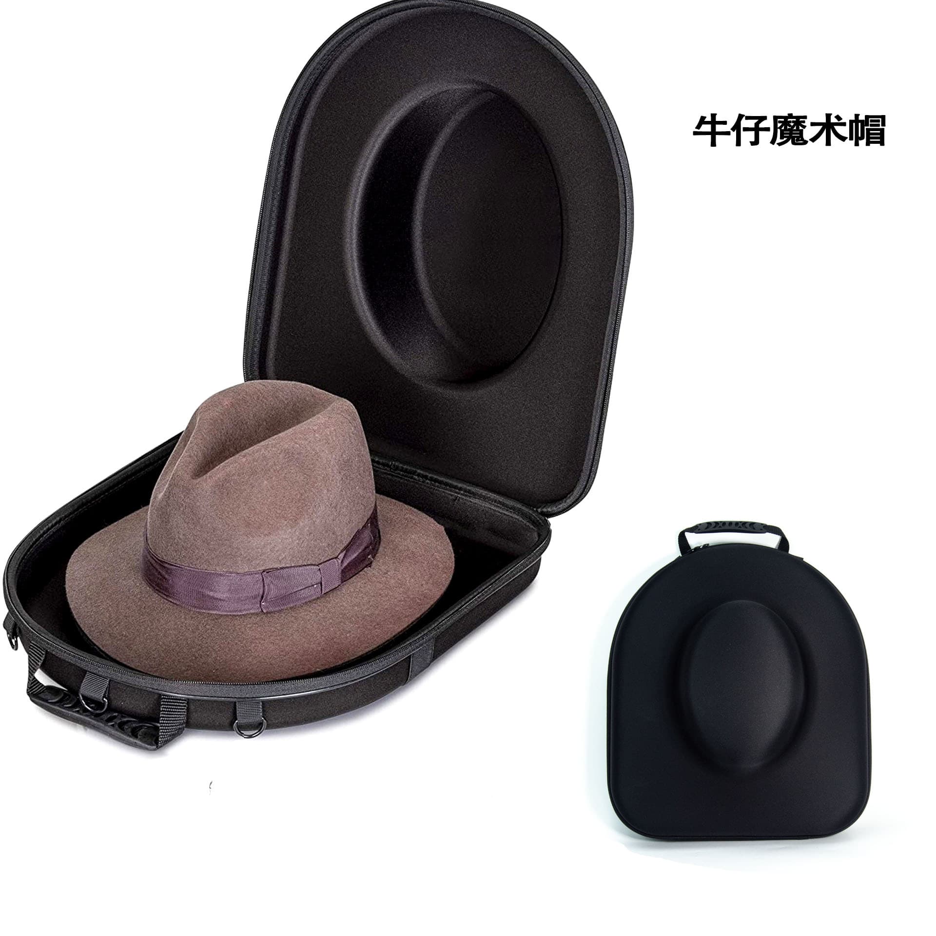 Manufacturer supply of baseball cap cases, EVA denim magic cap storage, portable, pressure-resistant travel backpack protectors.