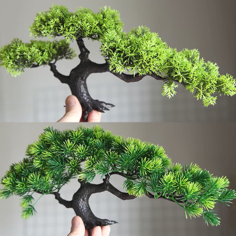 Round Table Banquet Decorative Fake Tree, Welcome Pine, Artificial Green Plant, Cypress Bonsai, Rockery Landscape Flower