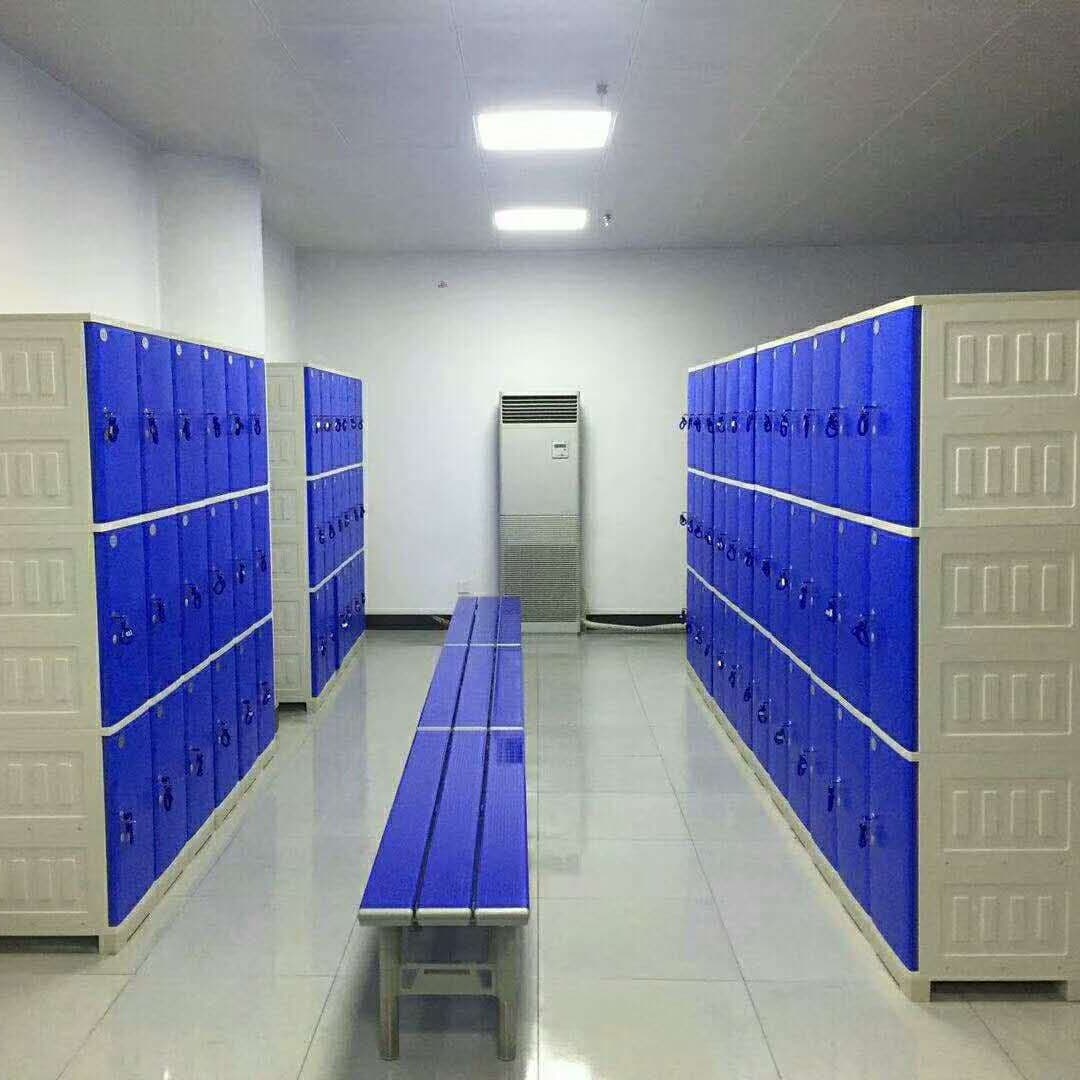 Manufacturer Supplies ABS Locker Plastic File Cabinet Employee Locker Bathroom Wardrobe Multi-Door Shoe Cabinet Anti-Collision Cabinet