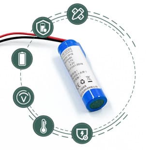 18650 Lithium Battery 3.7V 2200mAh Lithium Battery Pet Automatic Feeder Battery with Protection Board