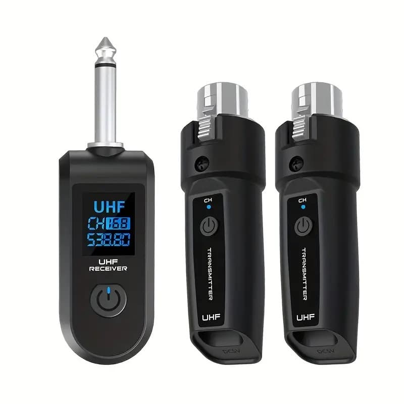 Cross-border guitar instrument converter, wired to wireless microphone converter, 2.4G grenade-style charging transmitter system