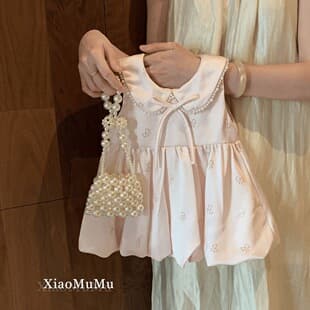 Girls Princess Dress Summer 2026 New Birthday Dress Baby Fashionable Dress Tank Dress Summer