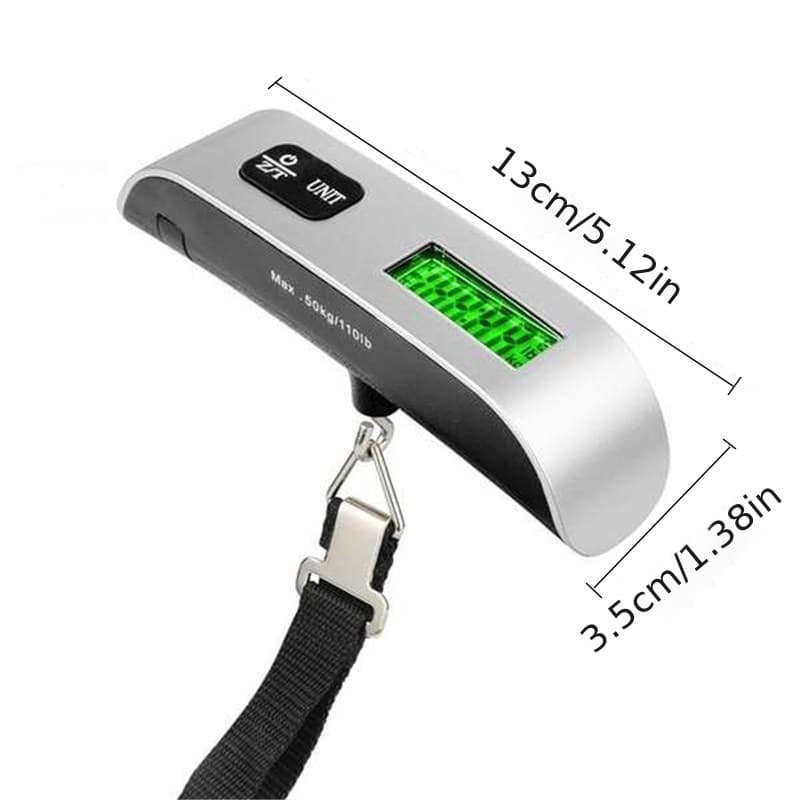 Portable Hanging Scale Hook Electronic Scale 50KG Luggage Scale Household Handheld Weighing Scale with Thick Handle
