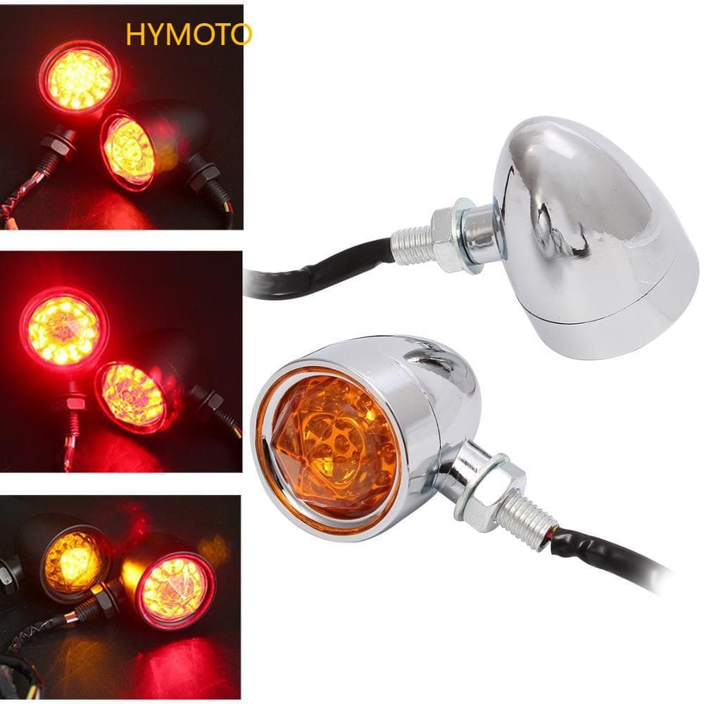 Motorcycle Turn Signal New Harley Aluminum Alloy Classic Retro LED Bullet Turn Signal Indicator