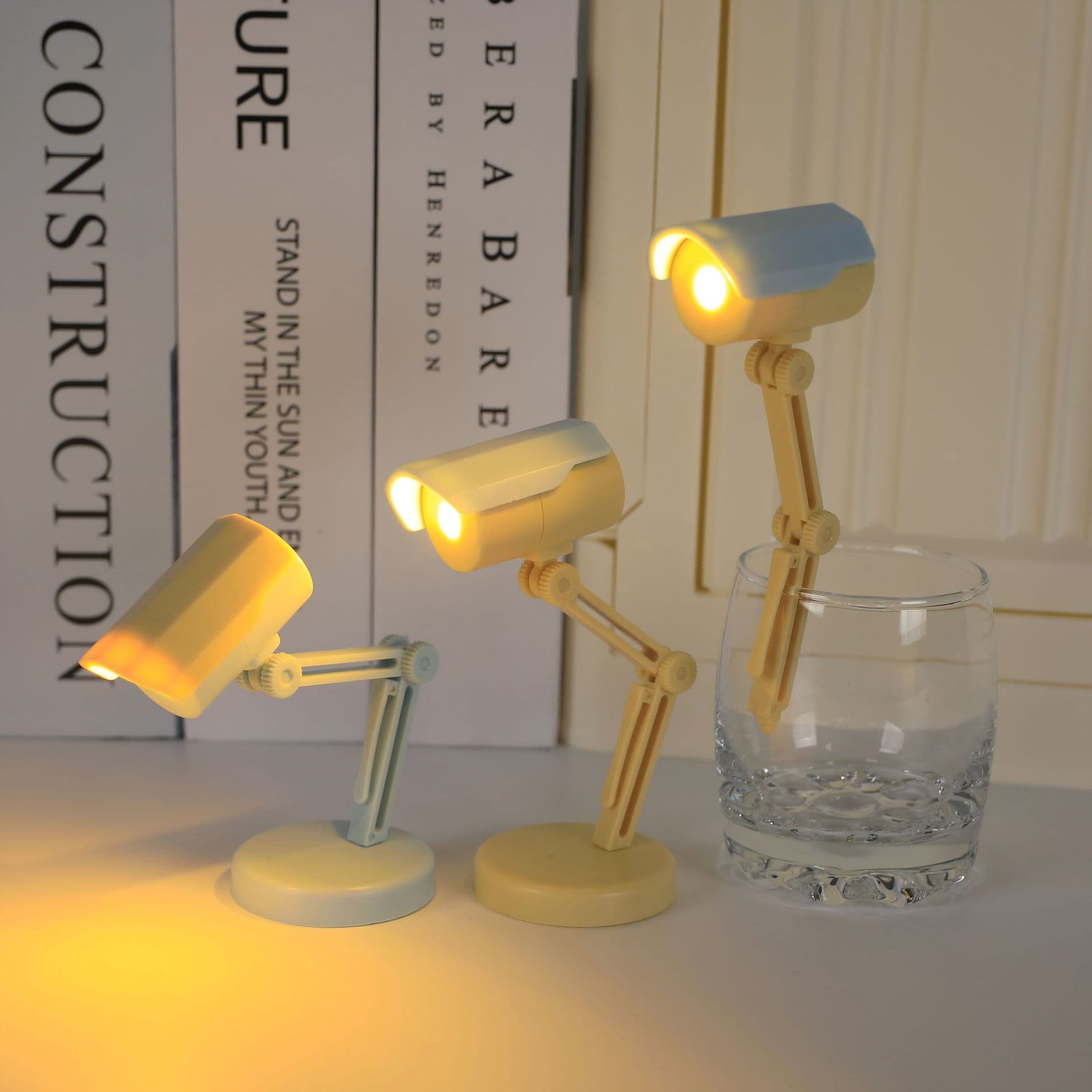 TikTok Viral Creative Mini LED Camera Desk Lamp Foldable Night Light for Bedroom Study Reading Eye Protection