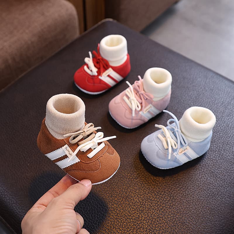 Spring and Autumn Infant Shoes 3-6 Months Soft Sole Pre-walking Shoes Newborn Boys and Girls 0-1 Years Old