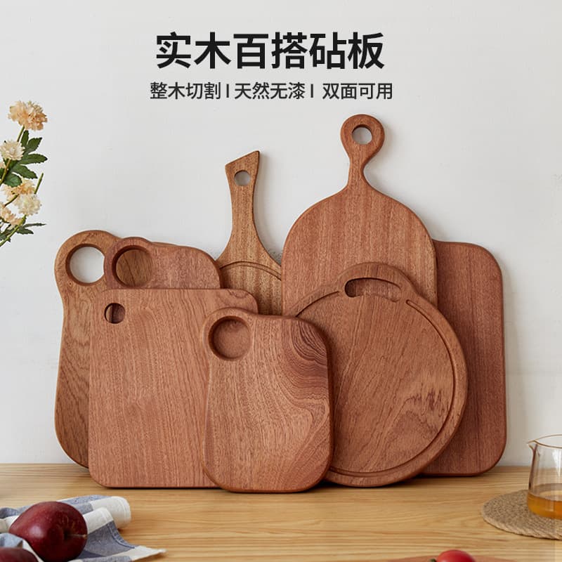 Baby Cutting Board Fruit Wood Chopping Board Mini Creative Children's Meal Tray African Teak Wood Cutting Board Steak Chopping Board