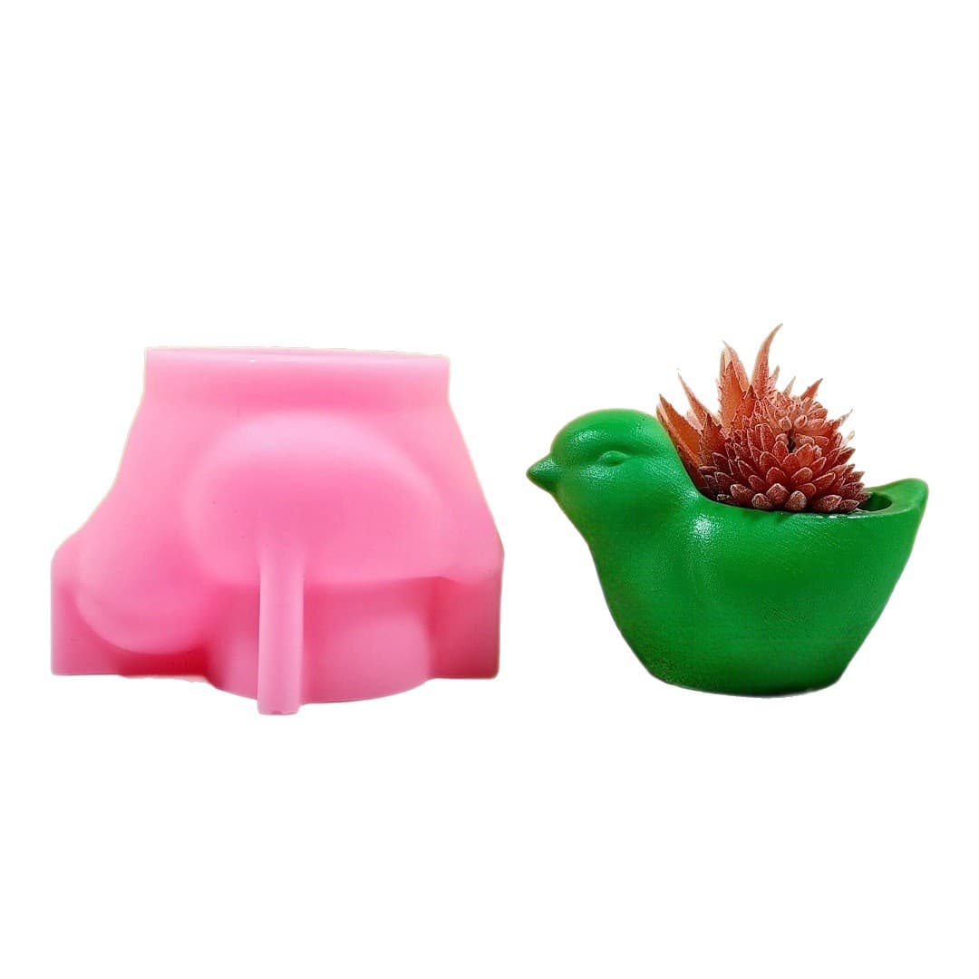 Cartoon Animal Mold Silicone Cute Cow Flower Pot Succulent Green Plant Indoor Outdoor Desktop Creative Decoration C813