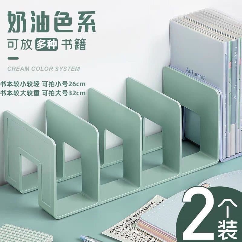 Bookend Desktop Storage Fixed Book Bookend Bookshelf Storage Rack Plastic Shelf Desk Reading Stand Book Clamp