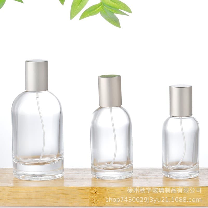 Screw Cap Perfume Glass Bottle Laboratory Perfume Bottle 30ml Portable Refillable Bottle Cosmetic Essential Oil Spray Empty Bottle