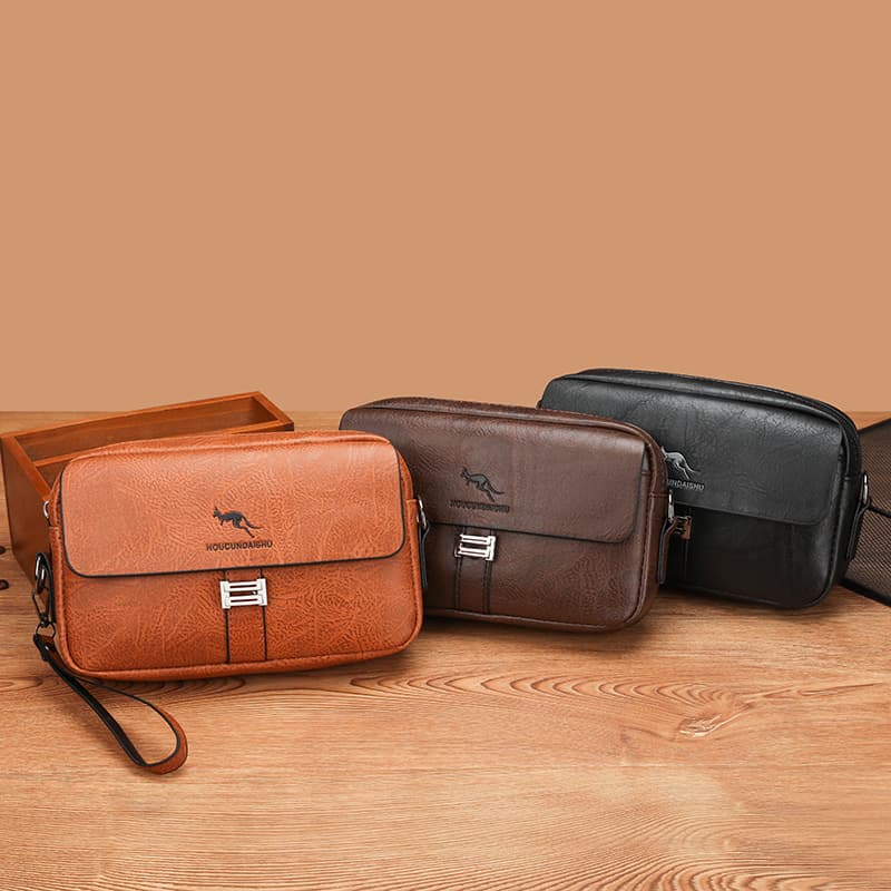 New Men's Crossbody Bag Casual Small Bag Multifunctional Clutch Trendy Men's Shoulder Bag Phone Coin Purse
