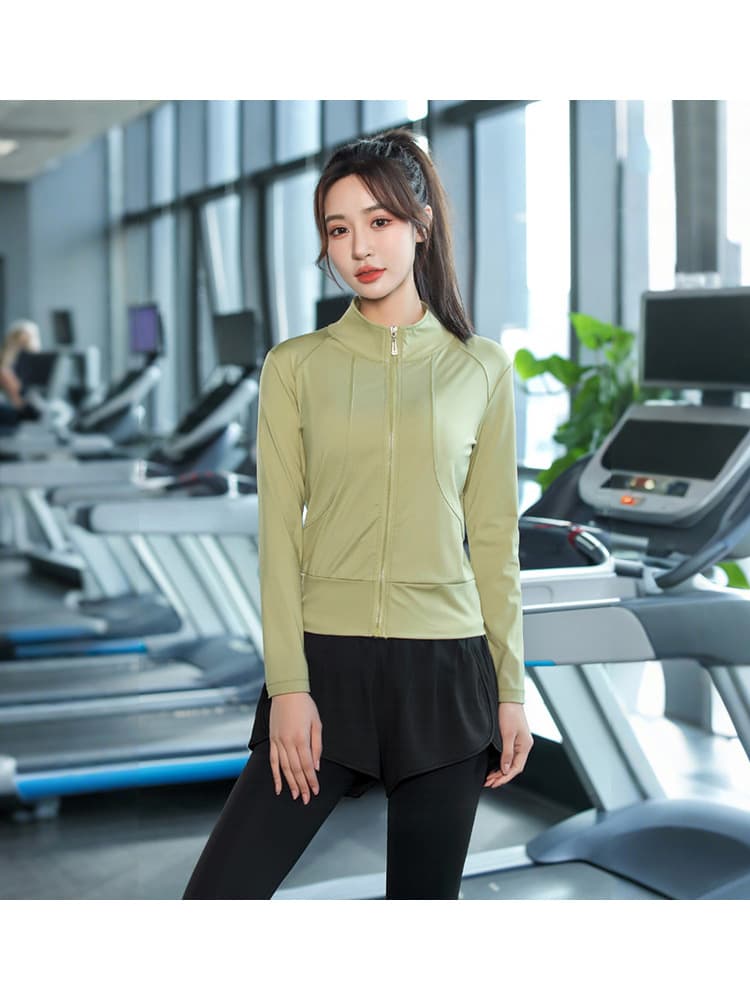 Plus Size Women's 3-Piece Fitness Set 2026 New Spring Fashion Workout Jacket for Curvy Women
