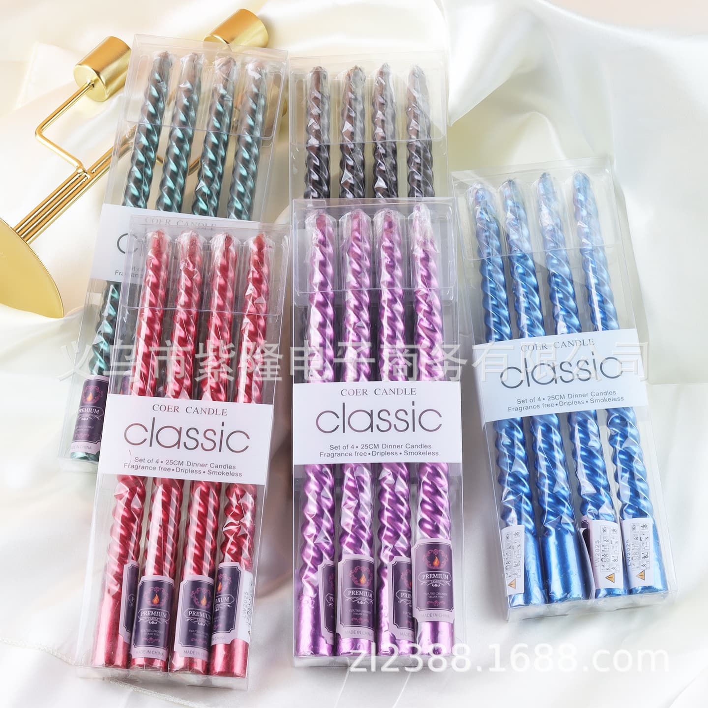 25cm European-Style Long Threaded Candles for Home Dinner, Romantic Weddings, Birthday Parties, Table Decorations, Candlesticks, Candles