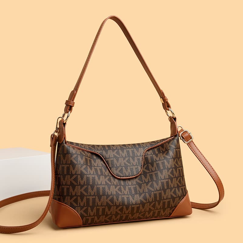 Cross-Border Women's Bag High-End Niche Design Crossbody Bag 2025 New Retro Baguette Bag Armpit Bag Women's Shoulder Bag