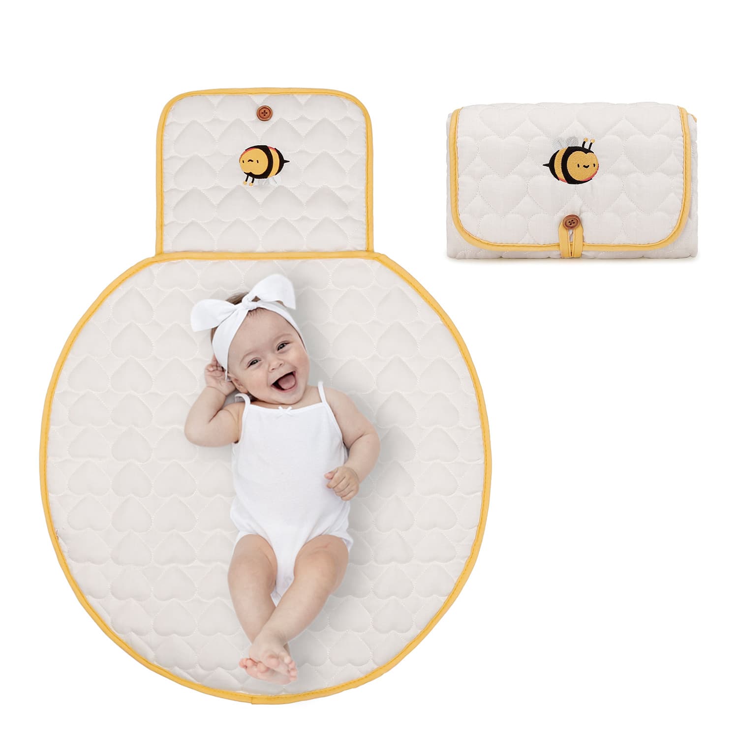 CPC Baby Changing Pad Mother and Baby Travel Diaper Storage Bag Waterproof Baby Seat Cushion Ins Style Changing Pad