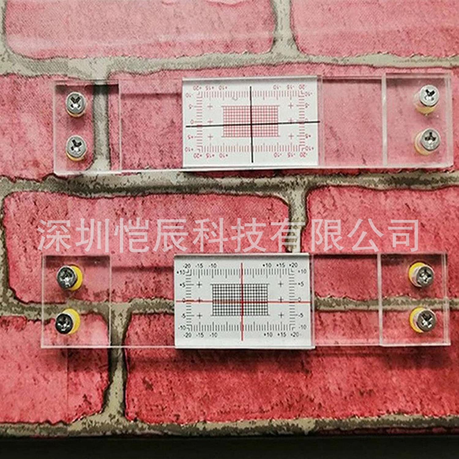 Acrylic wall crack measuring instrument, crack monitoring instrument, wall corner crack ruler, crack monitor.