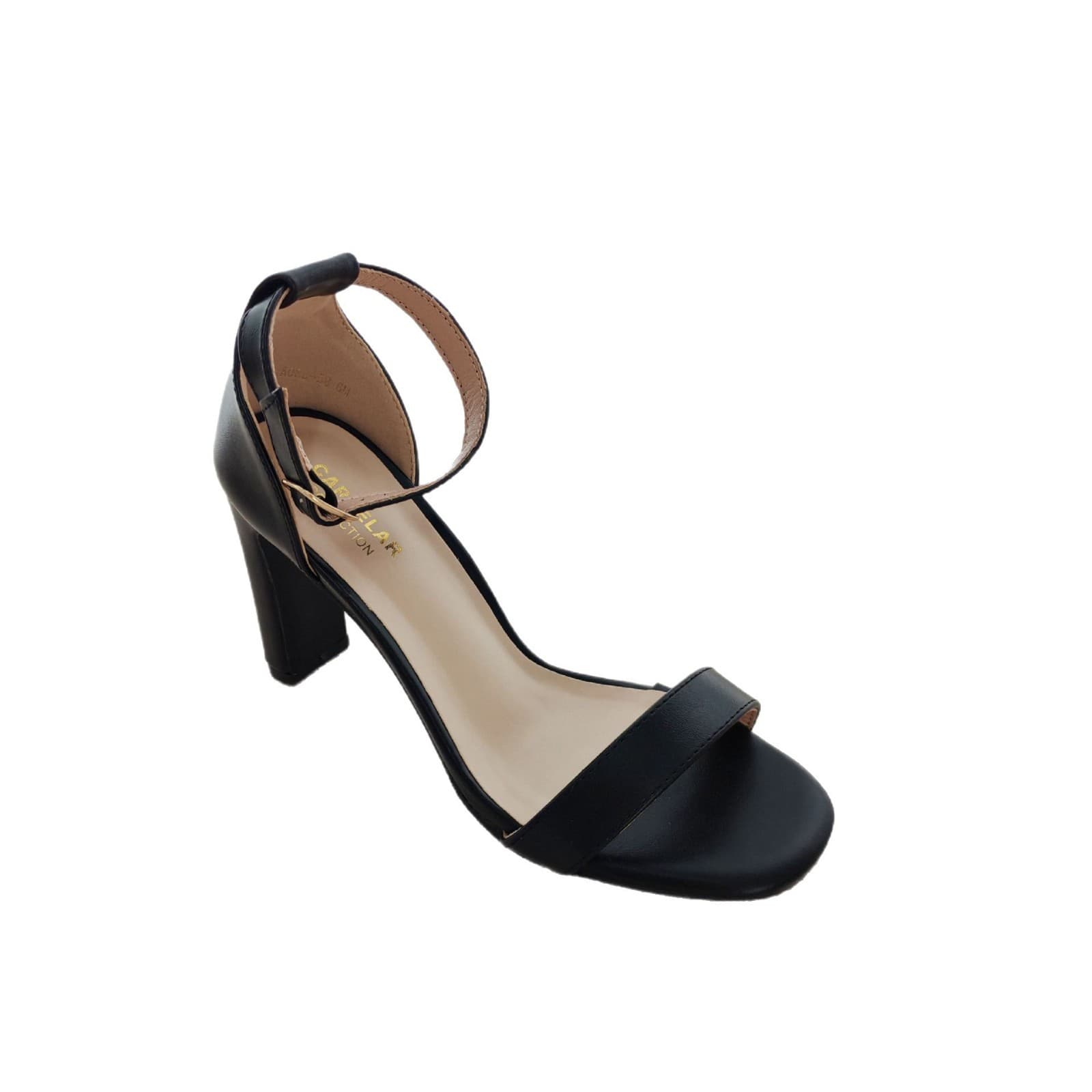 Summer Chunky Heel Sandals Export New Women's High Heels Patent Leather Buckle Open Toe Fashion Sandals