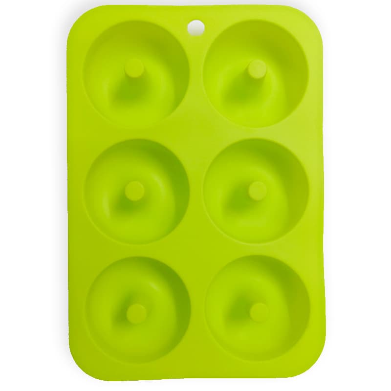 Silicone Donut Mold 6-Cavity Cookie Biscuit Mold Chocolate Round Cake DIY Baking Tool Dessert