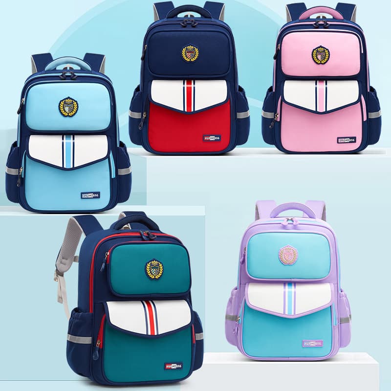 Custom School Bag with Logo for Boys and Girls Grades 1-6, Spine-Protecting Backpack for Training Classes