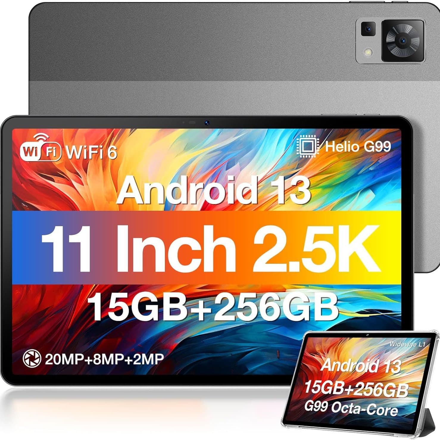 In Stock DOOGEE T30 PRO Tablet, 11'' 2.5K Android Tablet, 15GB+256GB