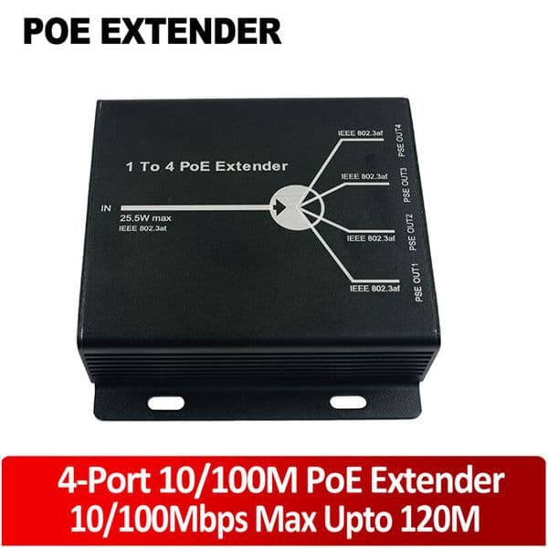 POE Extender 1 to 4 poe, 1 TO 2 poe, waterproof POE extender, 250M