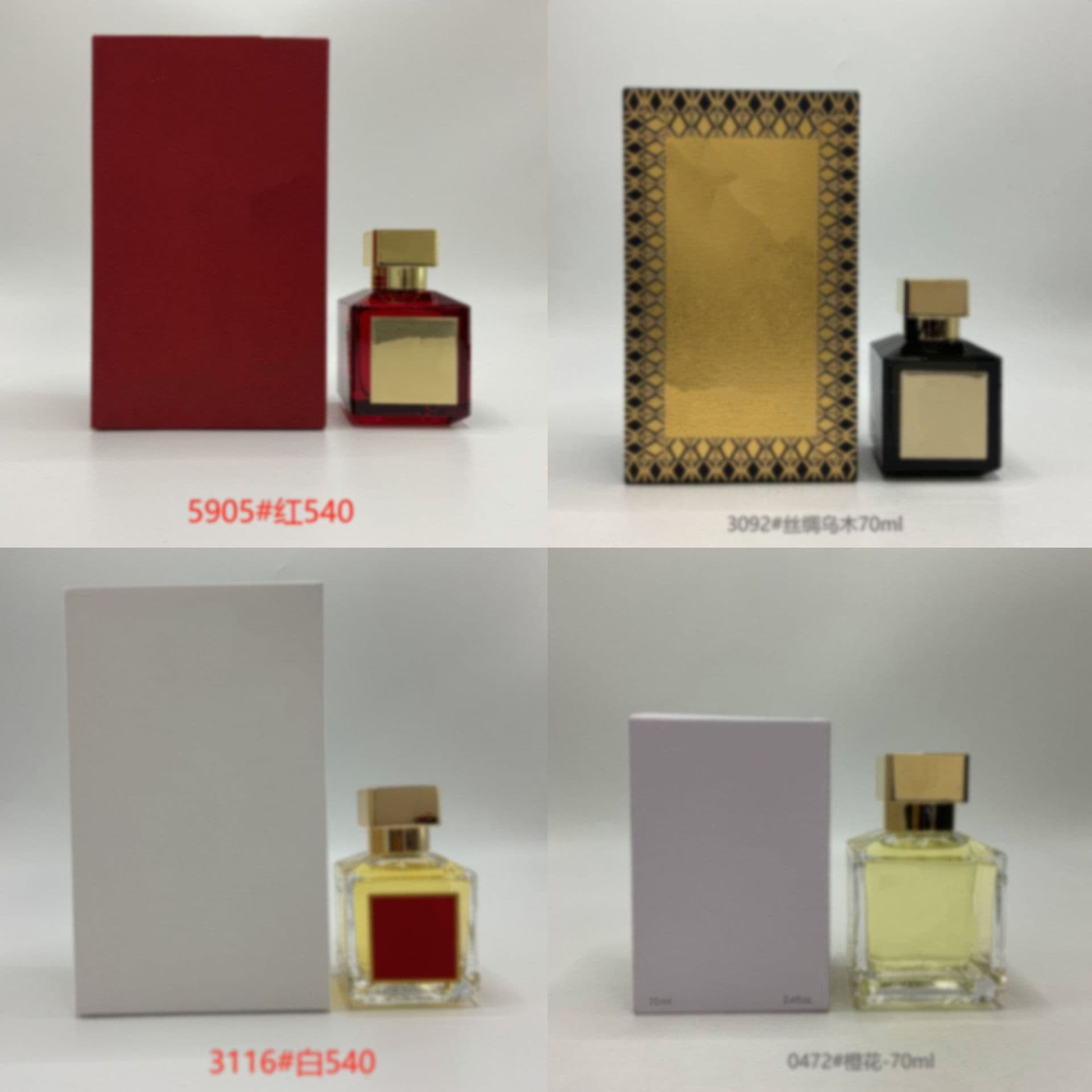 Perfume Wholesale Red Baijiale White Baijiale Silk Satin Oud Oud Silk Satin Fragrance Gian Rose 70ml