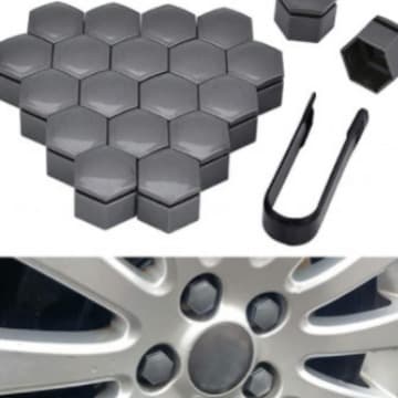 19mm Dual Tire Wheel Lug Nut Bolt Cap Cover for Audi Q7 Porsche Touareg Cayenne Panamera