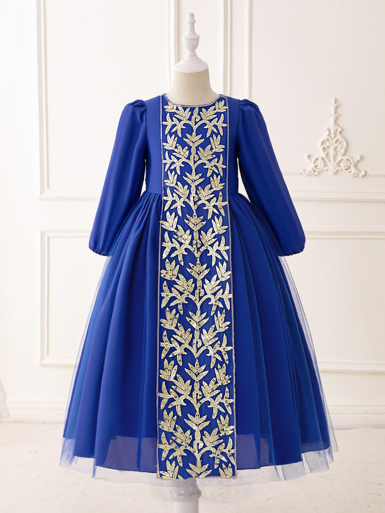 Amazon Long Dress Children's Princess Gown Girls Party Dress Baby Birthday Christening Evening Dress