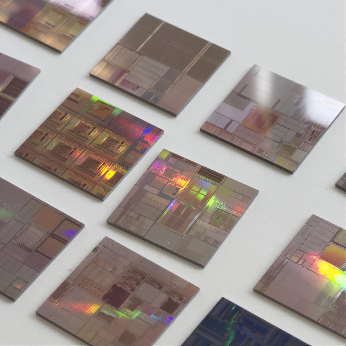 Chip model bare silicon wafer photomask integrated circuit semiconductor wafer for teaching/testing