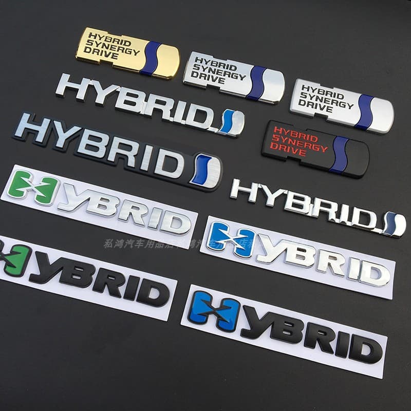 Suitable for Metal Hybrid Car Logo Camry Reiz Corolla Levin Hybrid Logo Hybrid Labeling